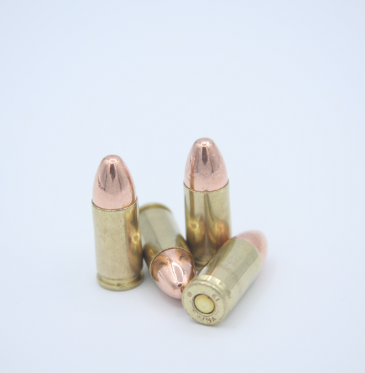 9mm Luger 115 gr Round Nose TMJ  - (Other Quantities Available)